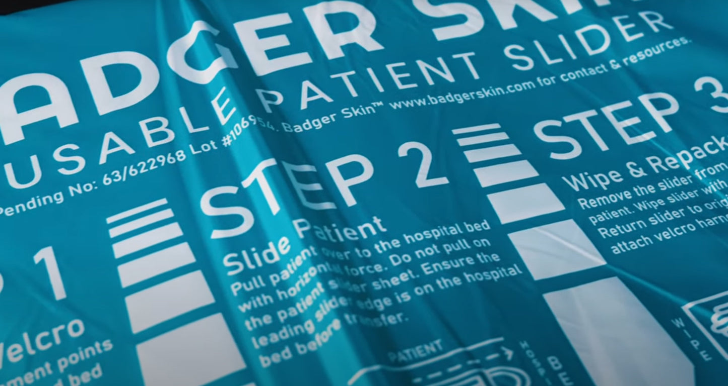 Badger Skin - Reusable EMS / Ambulance / Paramedic Patient Slider for Stryker & Ferno Stretchers