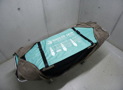 M1 Patient Slippery Slider for Mortuary Cot Stretcher compatible with full zip Stretcher Cover by Badger Skin™
