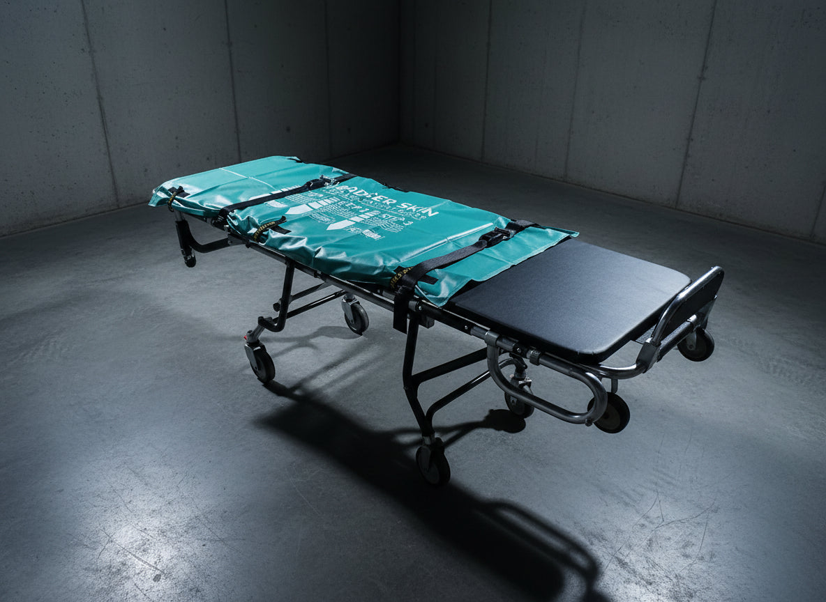 M2 Patient Slider for Mortuary Cot Stretcher compatible with half zip Stretcher Cover by Badger Skin™