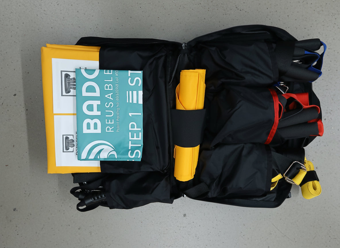 Doty Belt Medical Model 3-Belt Patient Handling Kit with Badger Skin M1 Slider System